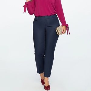 Navy Kady Double Weave Eloquii Pants